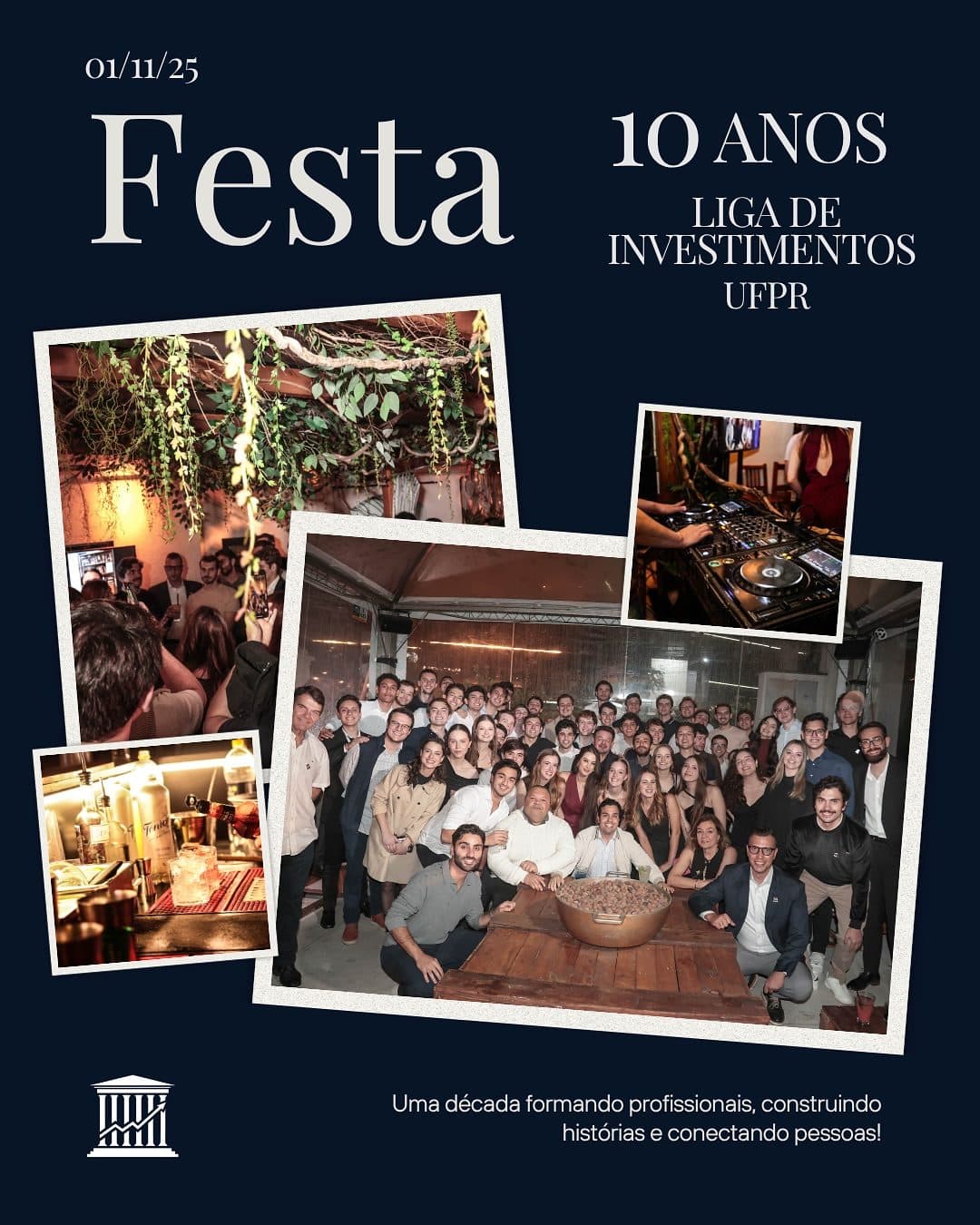 Peça de divulgação da festa de 10 anos.