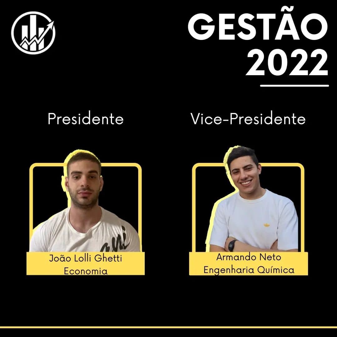 Presidente João Lolli Ghetti e vice-presidente Armando Neto, gestão 2022.